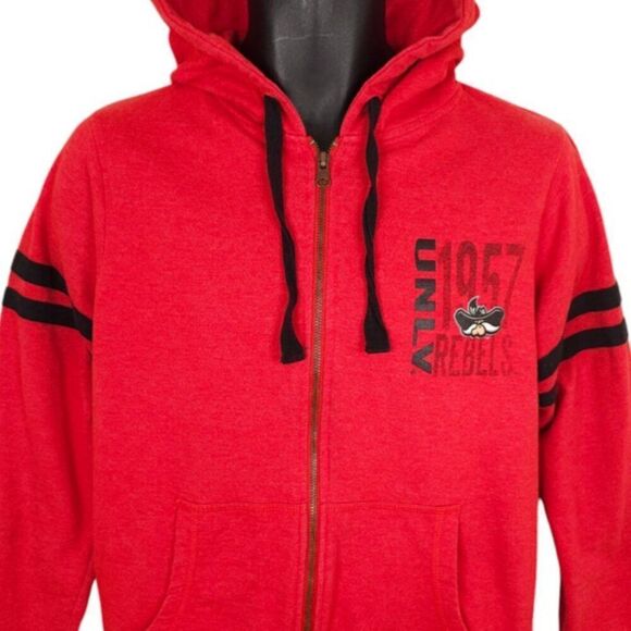 UNLV Rebels Sweatshirt Hoodie Mens Size Small Red NCAA University Full Zip - Picture 1 of 6